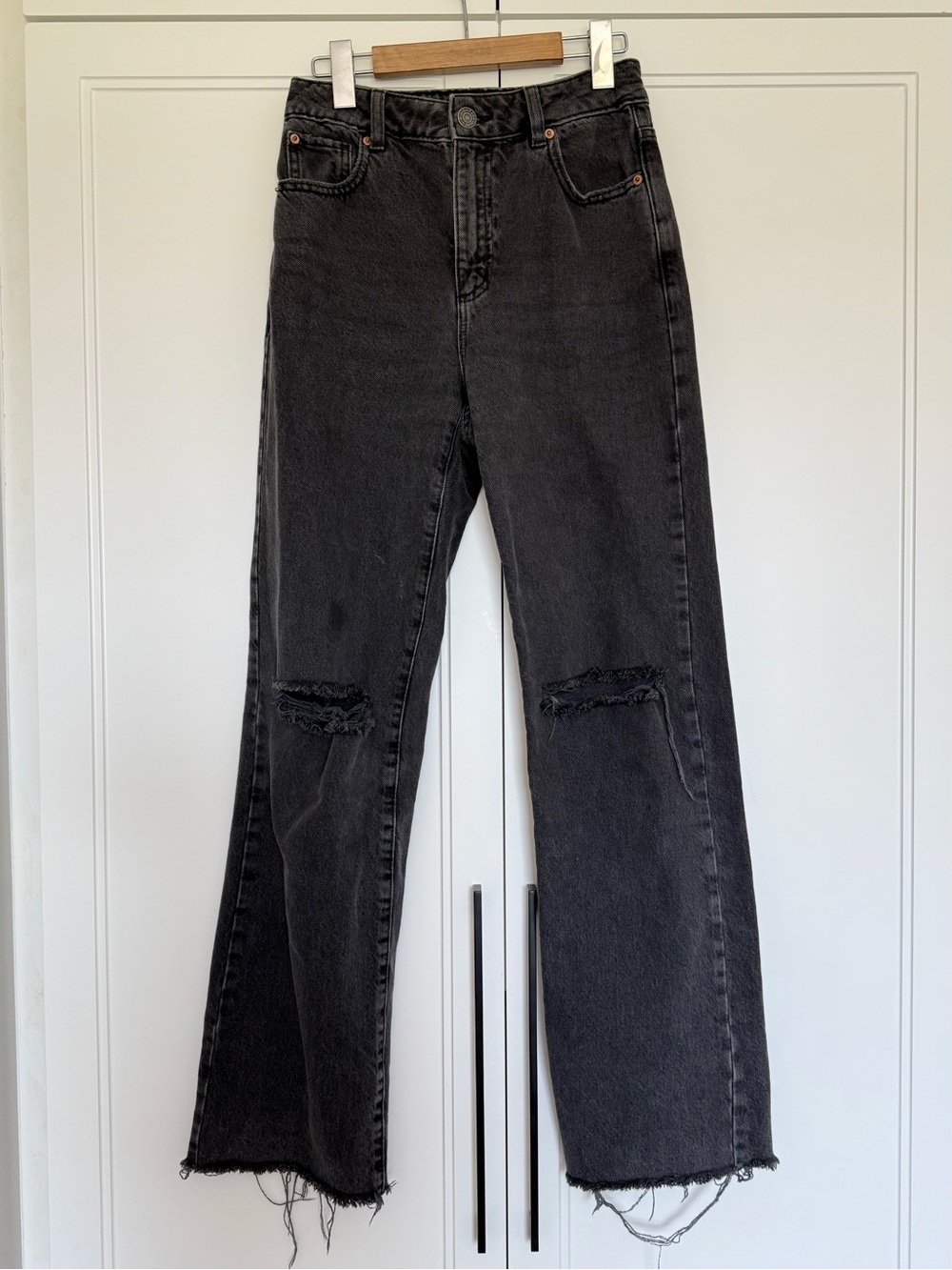 GARAGE Black 90s High-rise Straight-Leg Jeans
